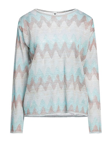 M MISSONI Sweater Sky blue 56% Viscose, 23% Cotton, 19% Wool, 2% Polyamide