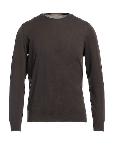 CRUCIANI Jumper Dark brown 100% Cotton