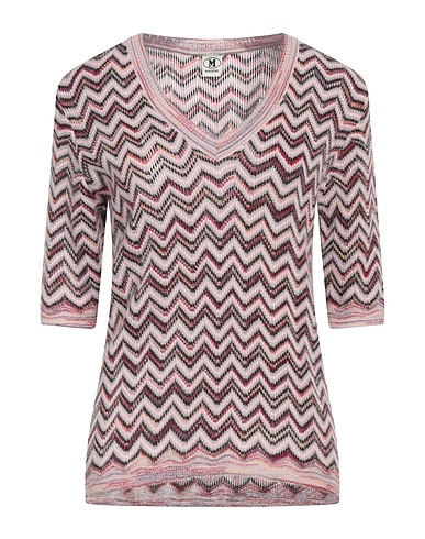 M MISSONI Jumper Light pink 32% Mohair wool, 28% Viscose, 23% Wool, 17% Polyamide
