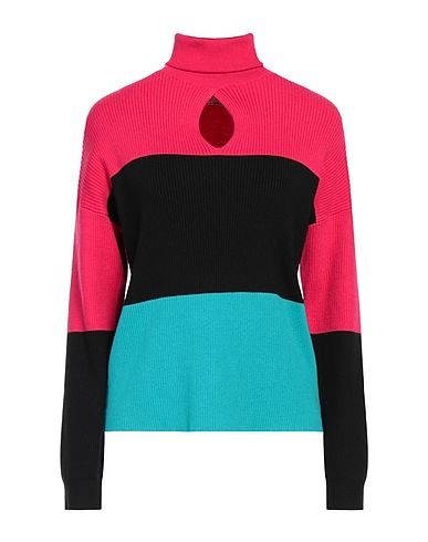 KAOS Polo neck Fuchsia 50% Viscose, 30% Polyester, 20% Polyamide