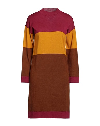 MASSIMO REBECCHI Short dress Garnet 50% Wool, 50% Acrylic