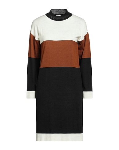 MASSIMO REBECCHI ミニワンピース・ドレス ブラック ウール 50% / アクリル 50%