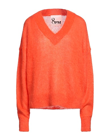 8PM Jumper Orange 50% Mohair wool, 32% Polyamide, 18% Merino Wool