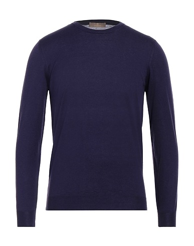 CRUCIANI Pullover Dunkelviolett 85% Baumwolle, 15% Kaschmir