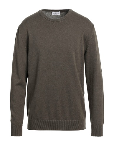 BELLWOOD Jumper Military green 90% Cotton, 10% Cashmere