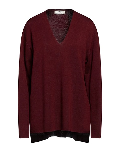 SMINFINITY Pullover Bordeaux 100% Merinowolle, Super 120s Wolle