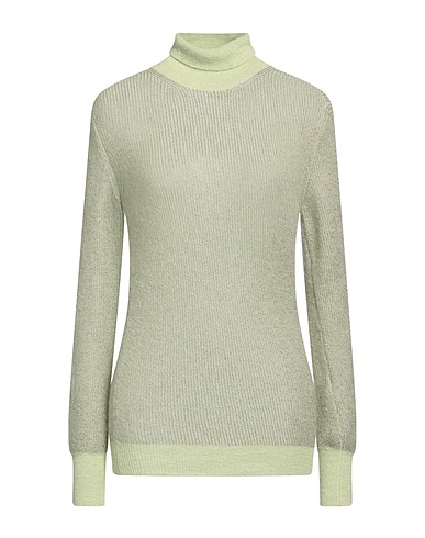 ALYSI Polo neck Light green 35% Viscose, 30% Alpaca wool, 25% Mohair wool, 10% Metallic fiber