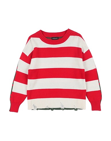 MONNALISA Jumper Red 40% Polyester, 20% Polyamide, 20% Acrylic, 20% Wool