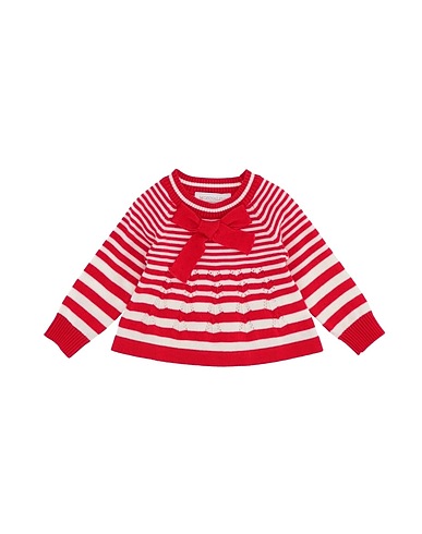 MONNALISA Jumper Red 40% Polyester, 20% Polyamide, 20% Acrylic, 20% Wool