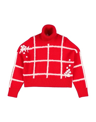 MONNALISA Polo neck Red 40% Polyester, 20% Polyamide, 20% Acrylic, 20% Wool