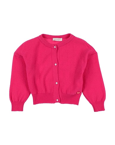 MONNALISA Cardigan Fucsia 100% Lana