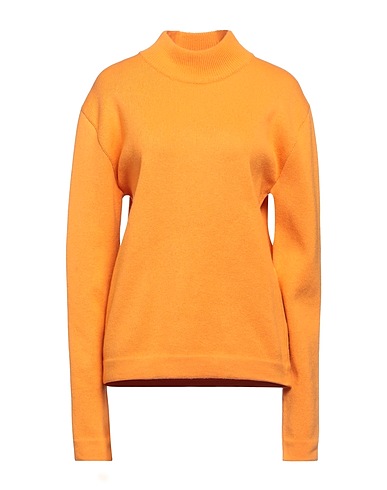 OFF-WHITE™ Rollkragenpullover Orange 100% Wolle