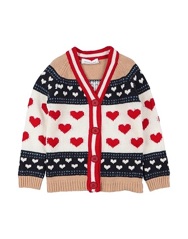 MONNALISA Cardigan Beige 100% Wool