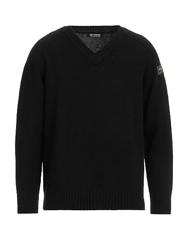 RAF SIMONS Jumper Black 100% Merino Wool