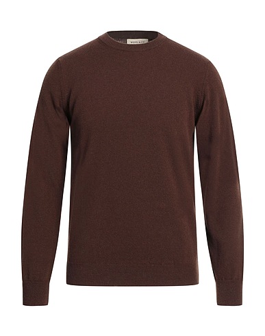 WOOL & CO Sweater Dark brown 90% Wool, 10% Cashmere