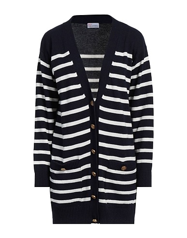 REDValentino Cardigan Midnight blue 35% Polyamide, 31% Viscose, 30% Wool, 4% Cashmere