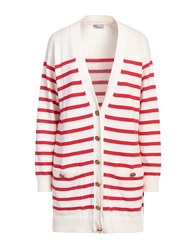 REDValentino Cardigan Cream 35% Polyamide, 31% Viscose, 30% Wool, 4% Cashmere