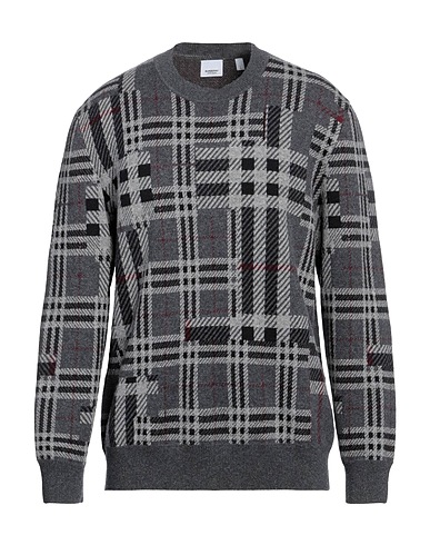 BURBERRY Kaschmirpullover  Grau 100% Kaschmir, Polyamid, Elastan