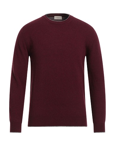 ALTEA Jumper Burgundy 100% Virgin Wool
