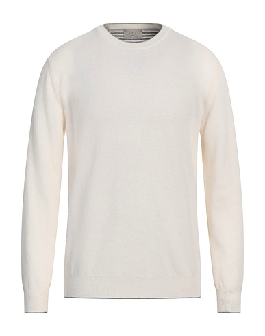 ALTEA Sweater Ivory 100% Virgin Wool