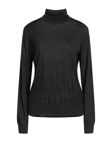 LEBOR GABALA Rollkragenpullover Schwarz 70% Merinowolle, 30% Seide
