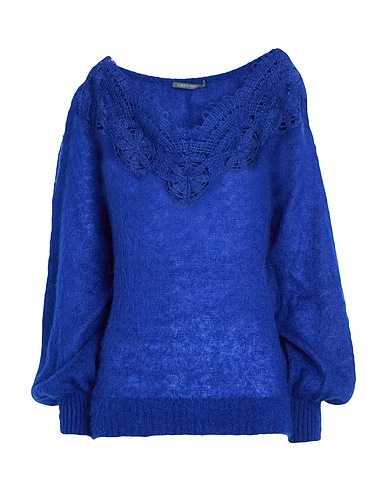ALBERTA FERRETTI Jumper Blue 50% Mohair wool, 32% Polyamide, 18% Virgin Wool, Elastane