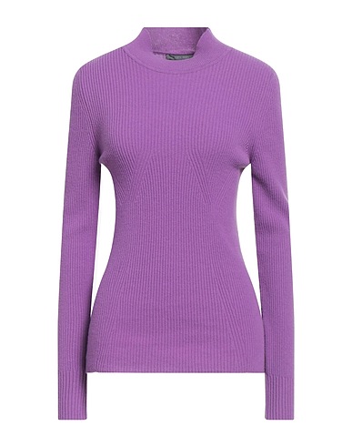 ALBERTA FERRETTI Turtleneck Purple 70% Virgin Wool, 30% Cashmere