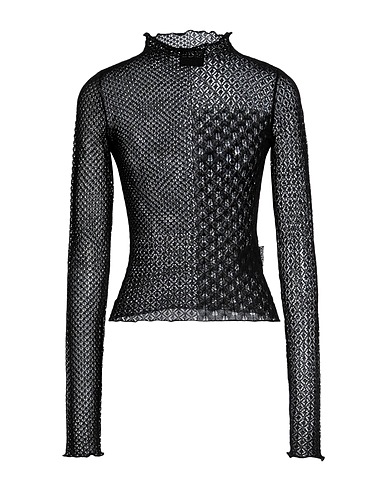 VERSACE JEANS COUTURE Turtleneck Black 83% Viscose, 17% Polyester