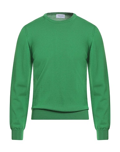 HERITAGE Jumper Green 100% Merino Wool