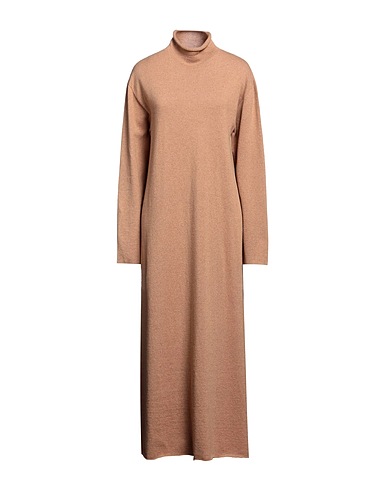 JIL SANDER Long dress Sand 100% Cashmere