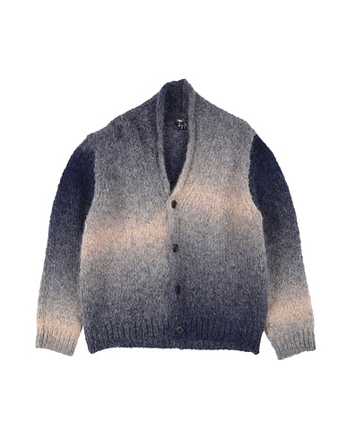 IL GUFO Cardigan Midnight blue 63% Alpaca wool, 37% Polyamide