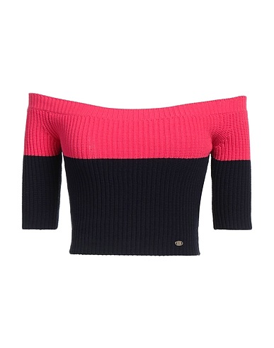 ELISABETTA FRANCHI Jumper Navy blue 52% Viscose, 35% Acrylic, 13% Polyester