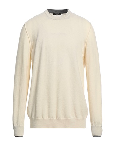 +39 MASQ Pullover Panna 100% Lana Merino