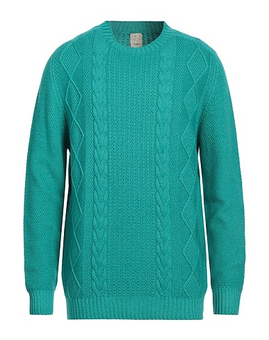 H953 Pullover Smaragdgrün 100% Merinowolle