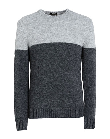 OUT/FIT Pullover Grigio 58% Acrilico, 28% Lana mohair, 10% Lana, 4% Elastan