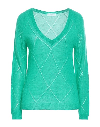 MAJESTIC FILATURES Pullover Smaragdgrün 50% Polyamid, 46% Mohairwolle, 4% Merinowolle