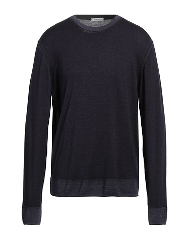 PAOLO PECORA Pullover Blu notte 100% Lana Vergine