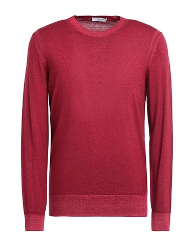 PAOLO PECORA Pullover Bordeaux 100% Lana Vergine