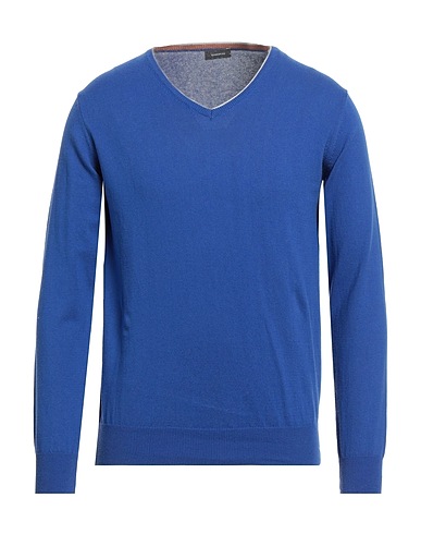 ROSSOPURO Sweater Bright blue 100% Cotton