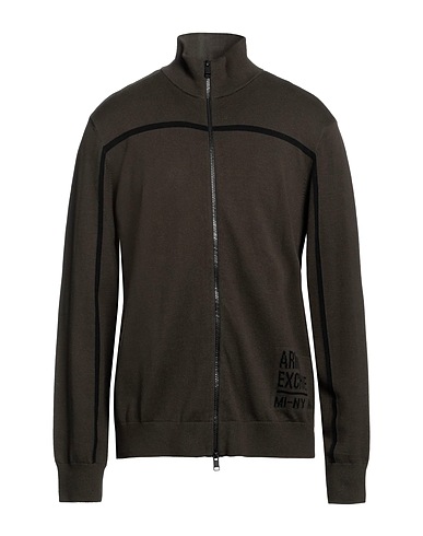 ARMANI EXCHANGE Cardigan Verde militare 100% Cotone