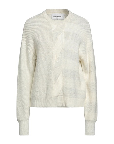 SILVIAN HEACH Jumper Off white 45% Acrylic, 28% Wool, 10% Alpaca wool, 10% Polyester, 7% Metallic fiber
