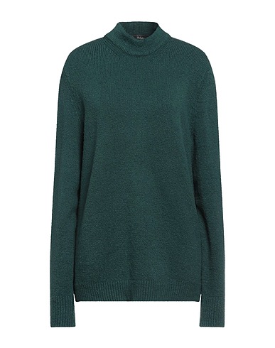 VERTIGE Dolcevita Verde scuro 80% Cotone organico, 16% Poliammide, 4% Elastan