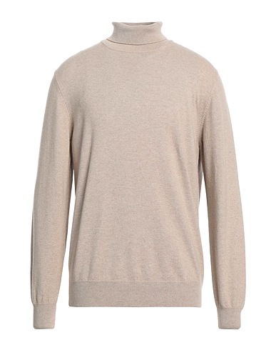 MAURO OTTAVIANI Polo neck Beige 70% Wool, 30% Cashmere
