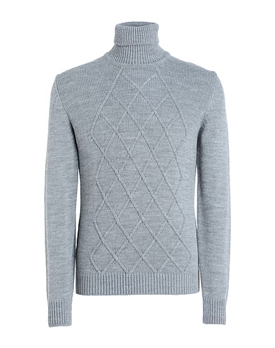 TSD12 Polo neck Light grey 100% Dralon®