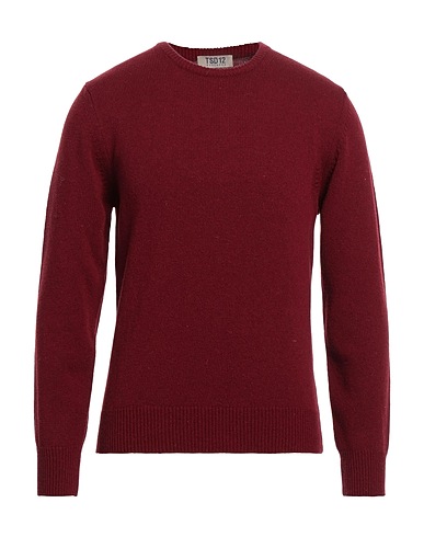 TSD12 Jumper Burgundy 80% Lambswool, 20% Polyamide