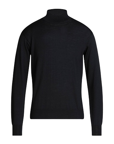 TSD12 Polo neck Black 50% Merino Wool, 50% Acrylic