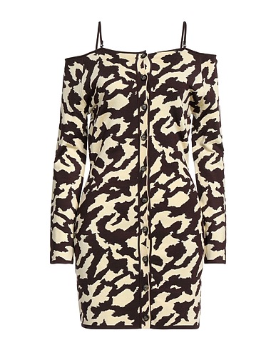 NANUSHKA 미니 원피스 크림 88% 재생 나일론, 12% 엘라스테인