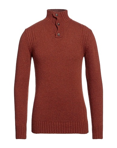 DANIELE ALESSANDRINI HOMME Rollkragenpullover Lederfarben 70% Wolle, 25% Polyamid, 5% Andere Fasern
