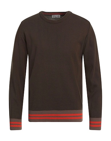 DANIELE ALESSANDRINI HOMME Pullover Militärgrün 50% Wolle, 50% Acryl