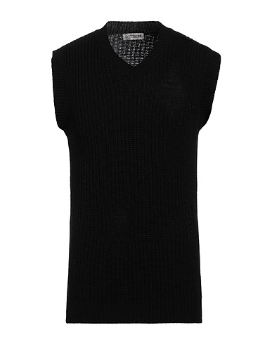 DANIELE ALESSANDRINI HOMME Jumper Black 70% Wool, 25% Polyamide, 5% Other Fibres